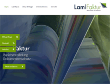 Tablet Screenshot of lamifaktur.de